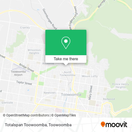 Totalspan Toowoomba map