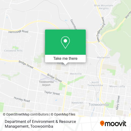 Department of Environment & Resource Management map