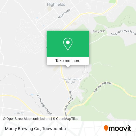 Mapa Monty Brewing Co.