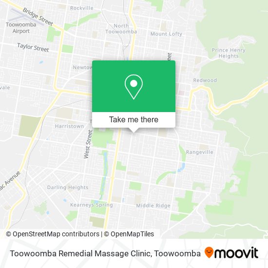 Toowoomba Remedial Massage Clinic map