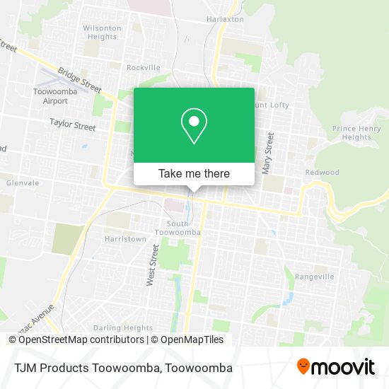 Mapa TJM Products Toowoomba