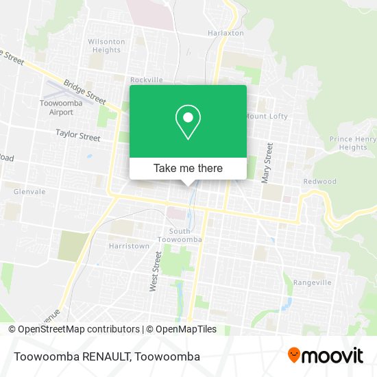Toowoomba RENAULT map