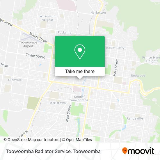 Mapa Toowoomba Radiator Service