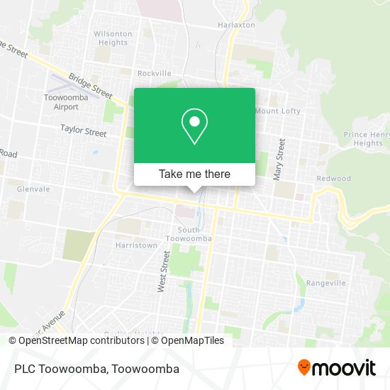Mapa PLC Toowoomba