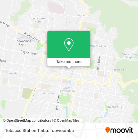 Tobacco Station Tmba map