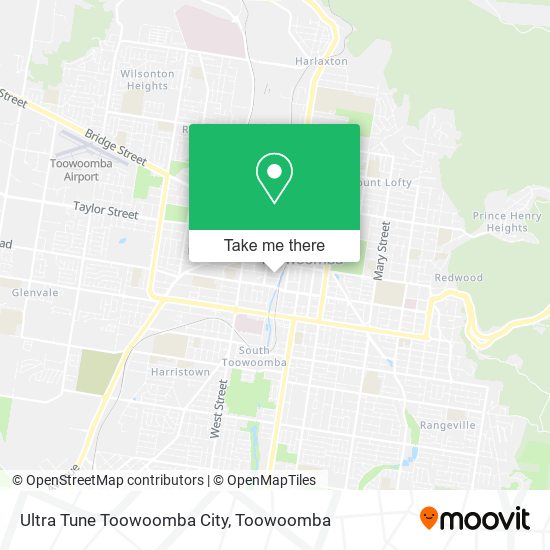 Ultra Tune Toowoomba City map