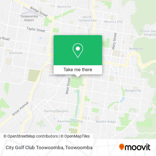 Mapa City Golf Club Toowoomba