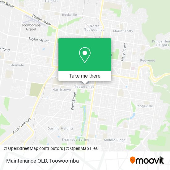Maintenance QLD map