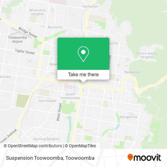 Suspension Toowoomba map