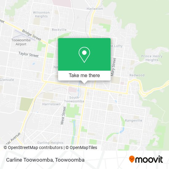 Mapa Carline Toowoomba