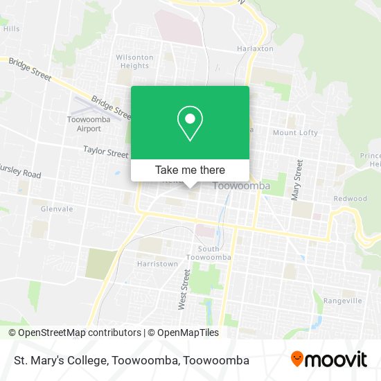St. Mary's College, Toowoomba map