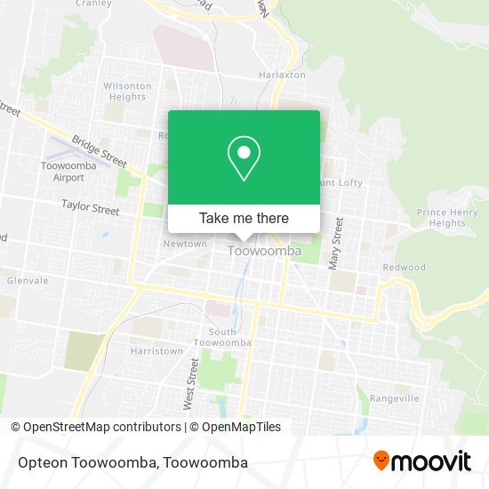 Mapa Opteon Toowoomba