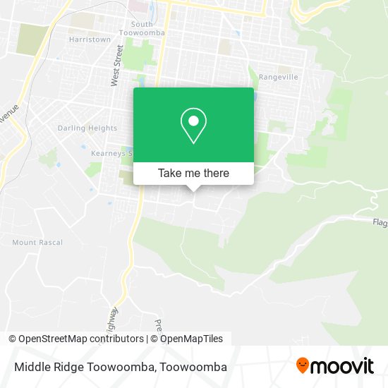 Mapa Middle Ridge Toowoomba