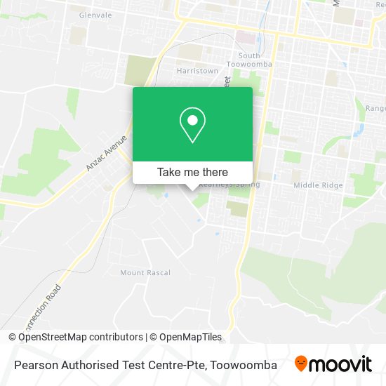 Mapa Pearson Authorised Test Centre-Pte