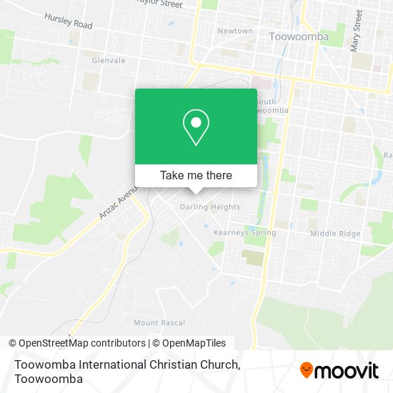 Mapa Toowomba International Christian Church