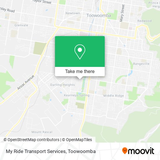 My Ride Transport Services map