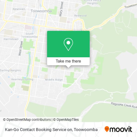 Kan-Go Contact Booking Service on map