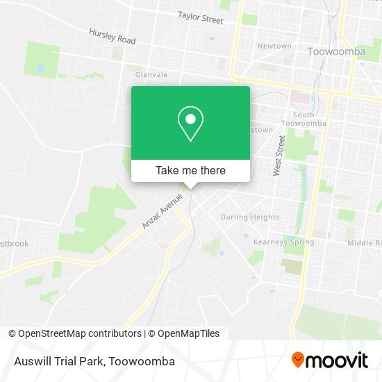 Mapa Auswill Trial Park