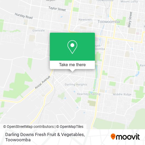 Darling Downs Fresh Fruit & Vegetables map