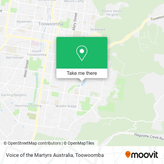 Voice of the Martyrs Australia map