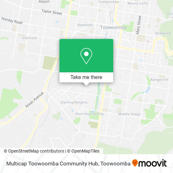 Mapa Multicap Toowoomba Community Hub