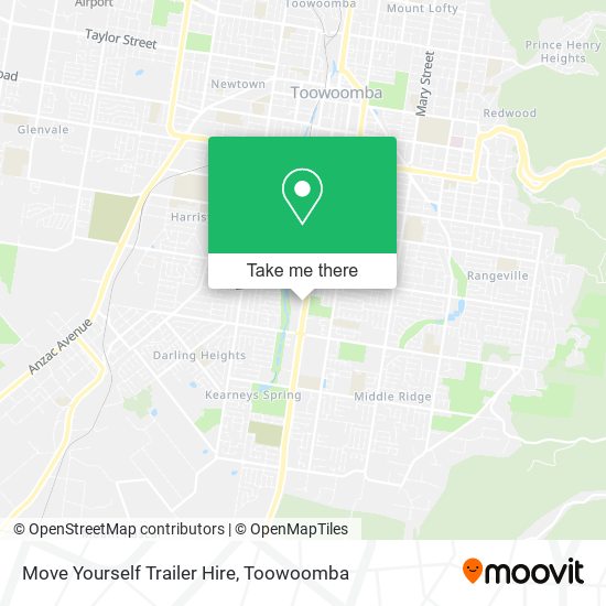 Move Yourself Trailer Hire map