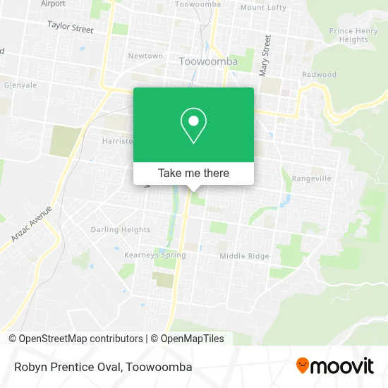 Mapa Robyn Prentice Oval