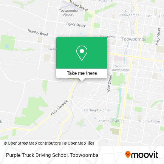 Mapa Purple Truck Driving School