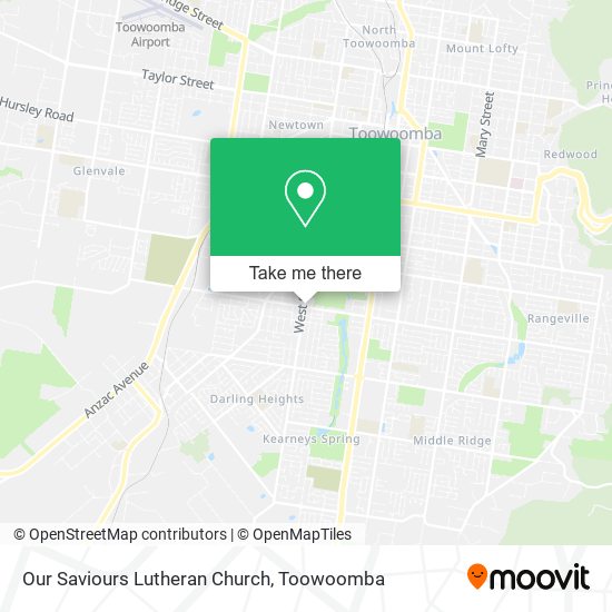 Mapa Our Saviours Lutheran Church