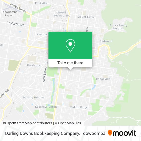 Mapa Darling Downs Bookkeeping Company