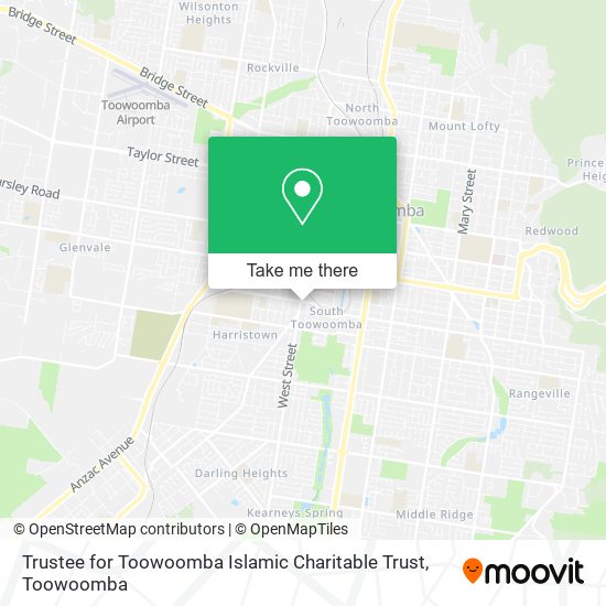 Trustee for Toowoomba Islamic Charitable Trust map