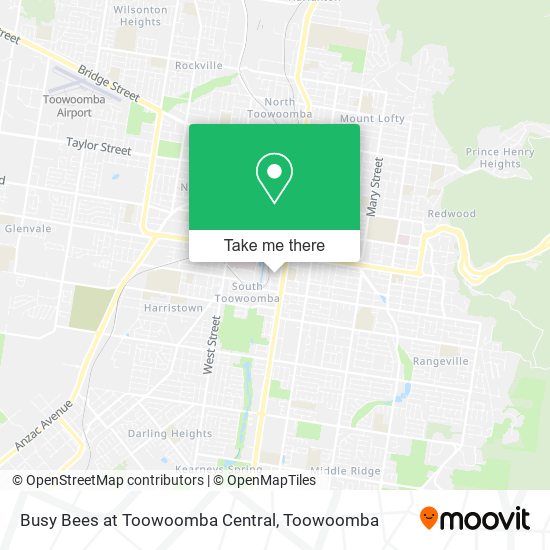 Busy Bees at Toowoomba Central map