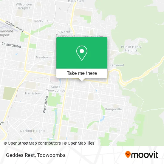 Geddes Rest map