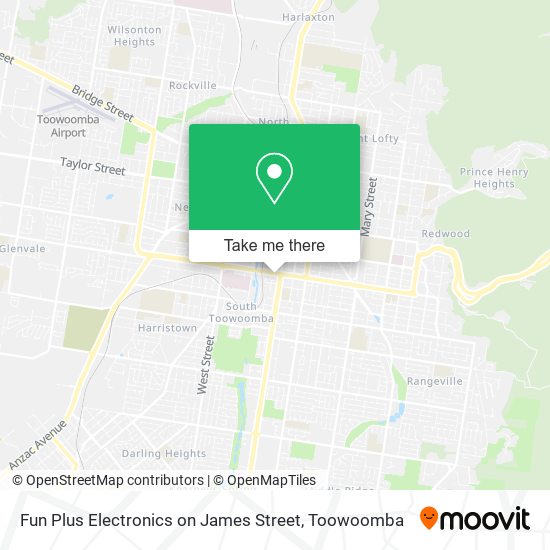 Mapa Fun Plus Electronics on James Street