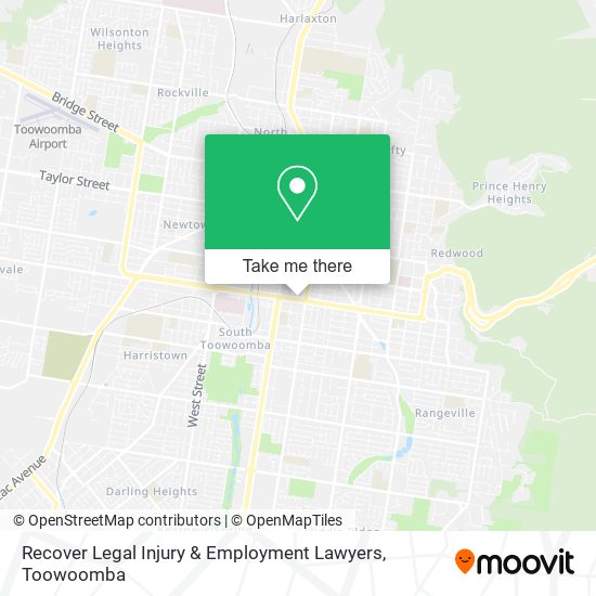 Recover Legal Injury & Employment Lawyers map