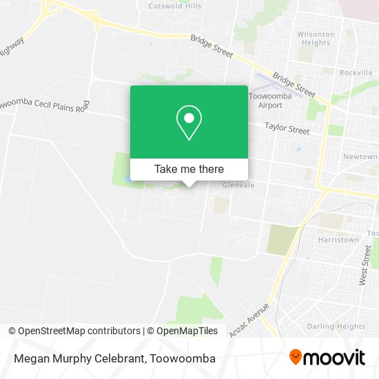 Megan Murphy Celebrant map