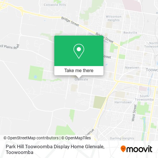 Park Hill Toowoomba Display Home Glenvale map