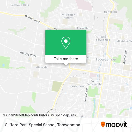 Mapa Clifford Park Special School