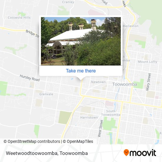 Mapa Weetwoodtoowoomba