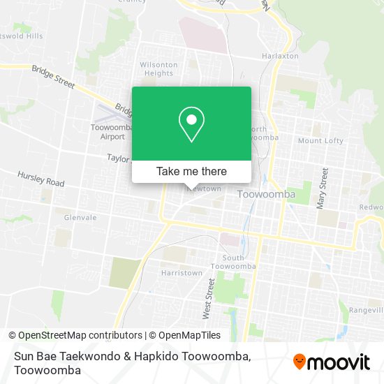 Mapa Sun Bae Taekwondo & Hapkido Toowoomba