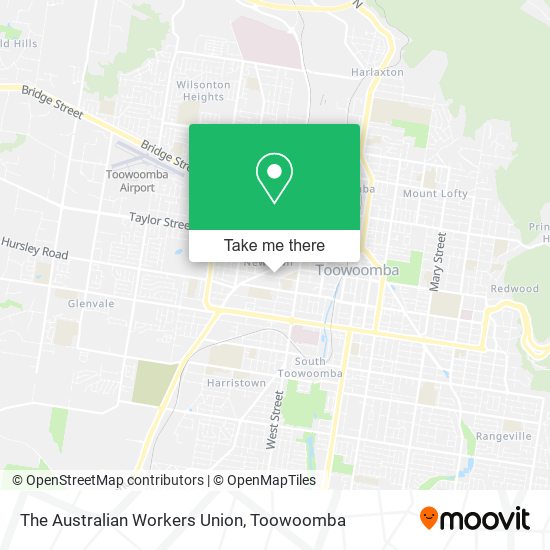 The Australian Workers Union map