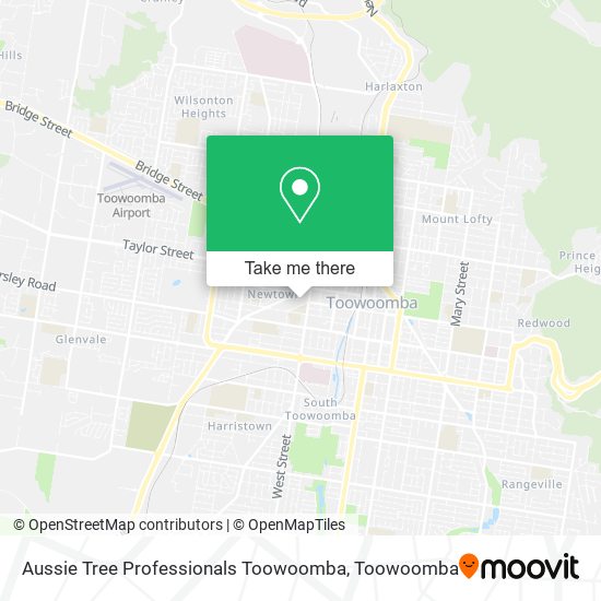 Aussie Tree Professionals Toowoomba map