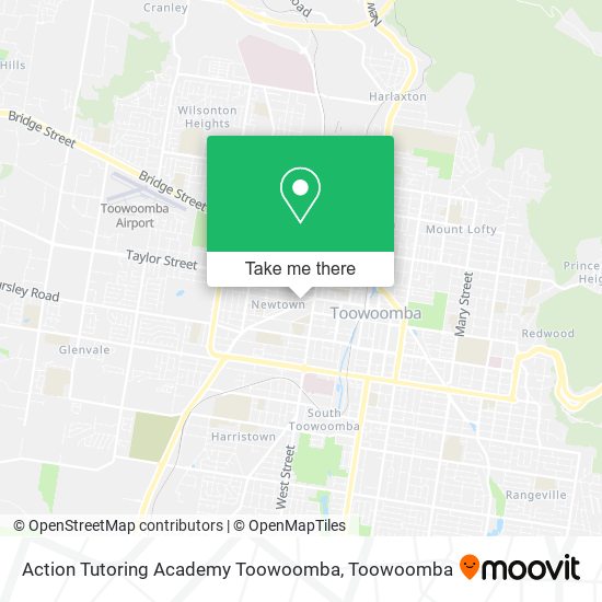 Action Tutoring Academy Toowoomba map