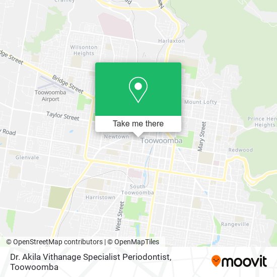 Dr. Akila Vithanage Specialist Periodontist map