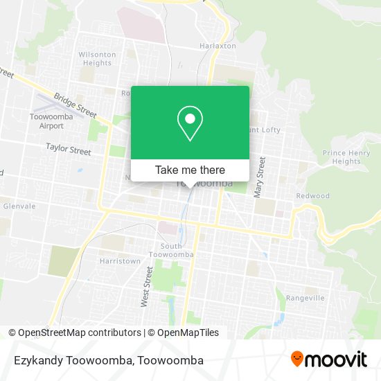 Mapa Ezykandy Toowoomba