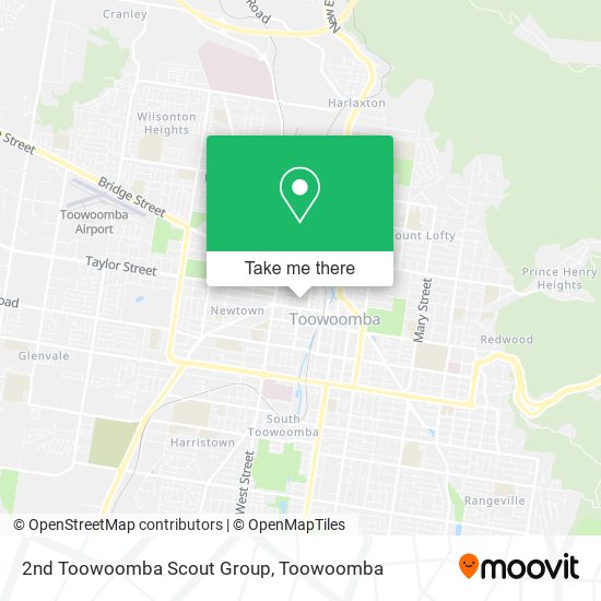 Mapa 2nd Toowoomba Scout Group