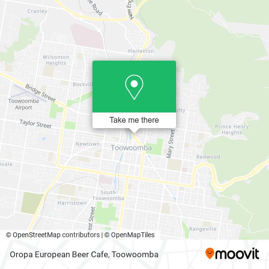 Mapa Oropa European Beer Cafe