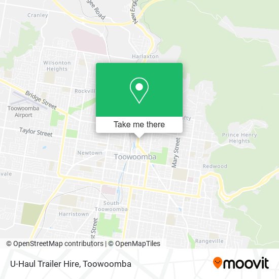 Mapa U-Haul Trailer Hire