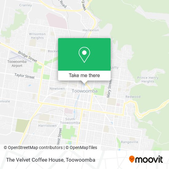 Mapa The Velvet Coffee House