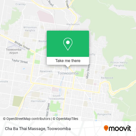 Cha Ba Thai Massage map
